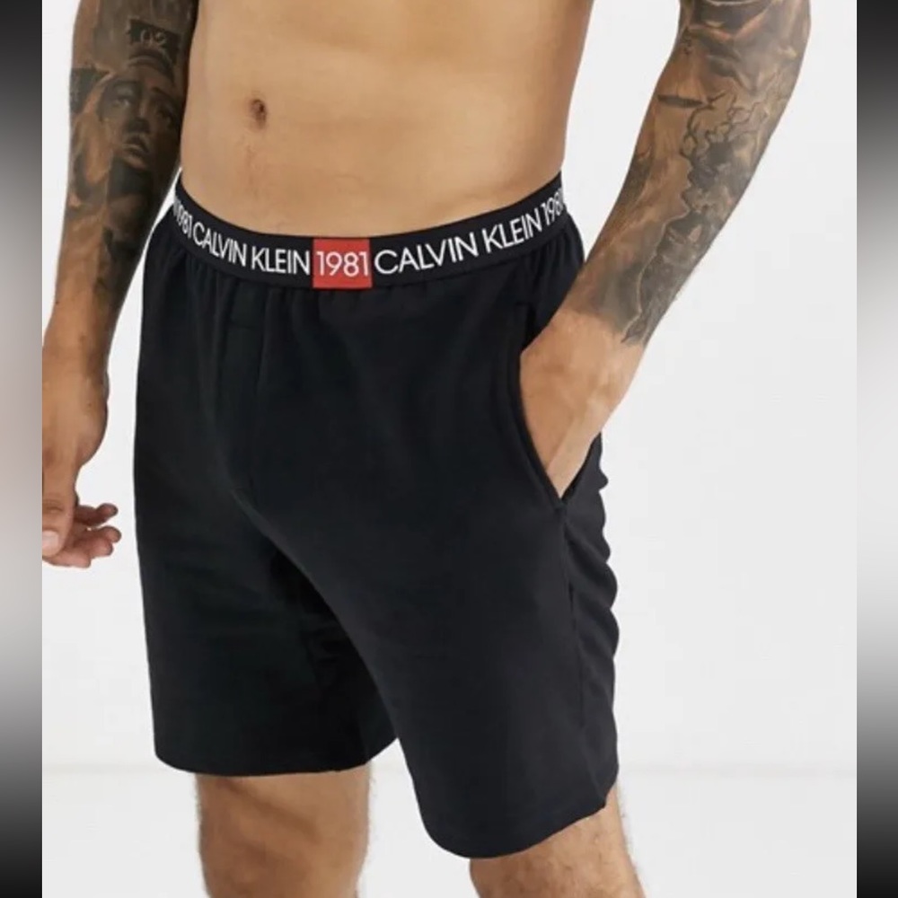 NWT Calvin Klein Men's Lounge Shorts BOLD 1981 in Black Size Small